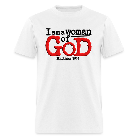 I Am a Woman of God - white