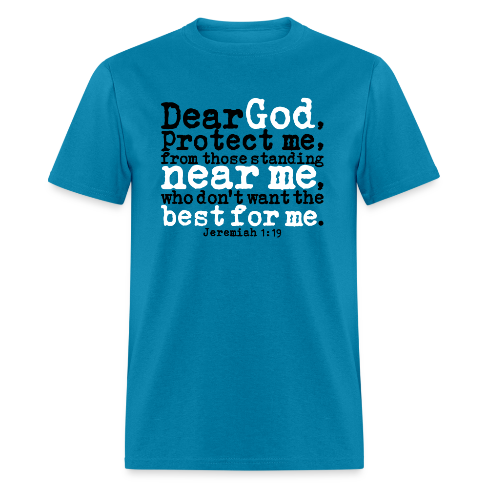 Dear God Protect Me - turquoise