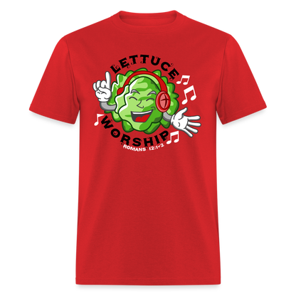 Lettuce Worship - red