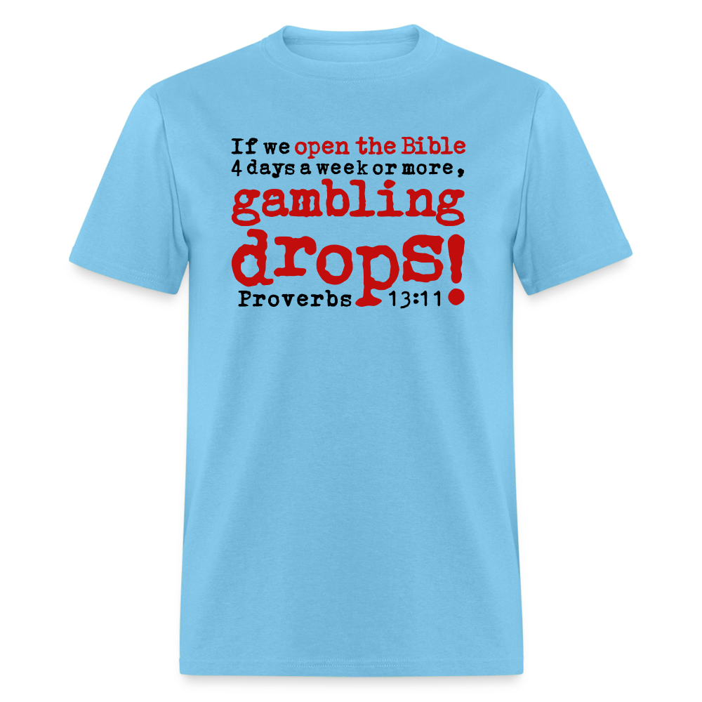 Open Bible Gambling Drops - aquatic blue
