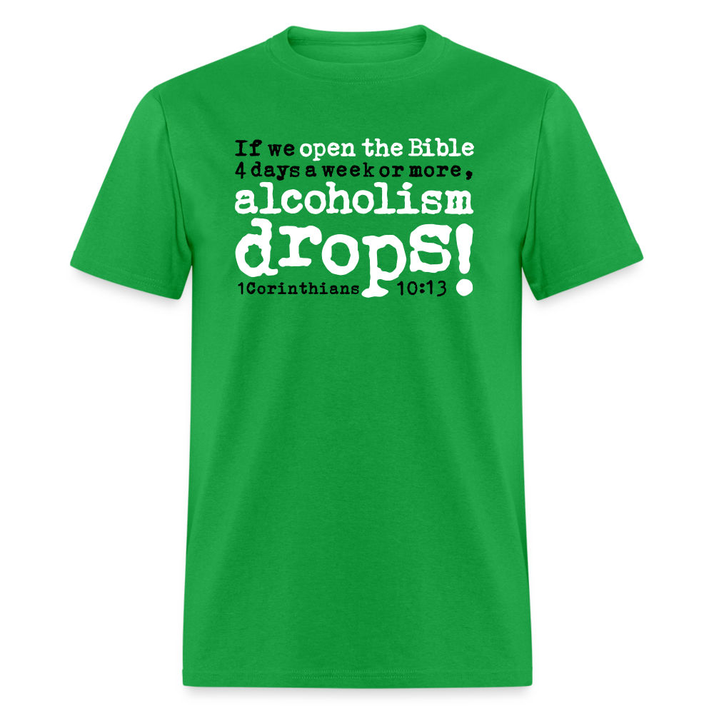 Open Bible Alcoholism Drops - bright green