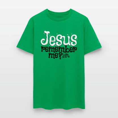 Jesus Remember Me - bright green