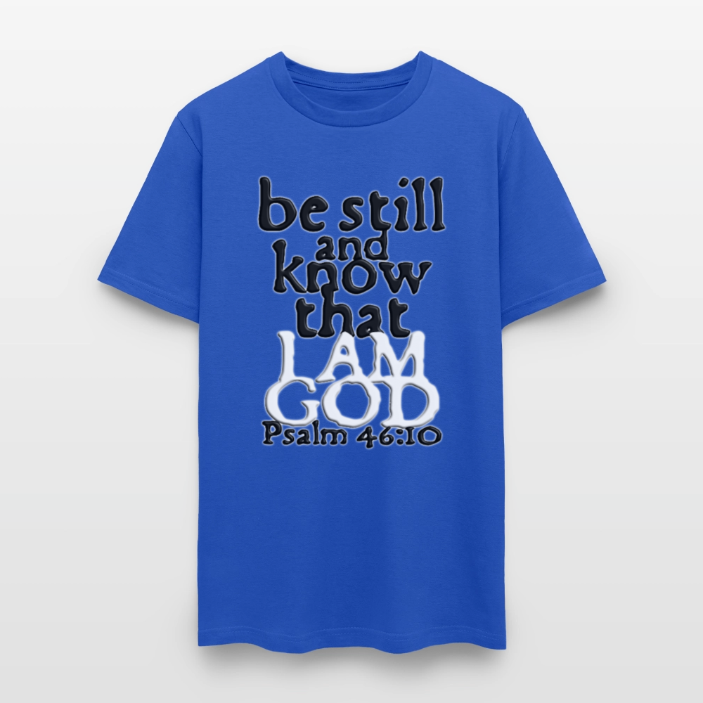 Be Still and Know - royal blue