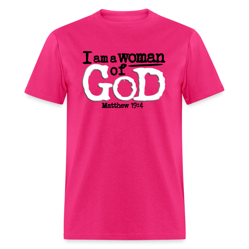 I Am a Woman of God - fuchsia