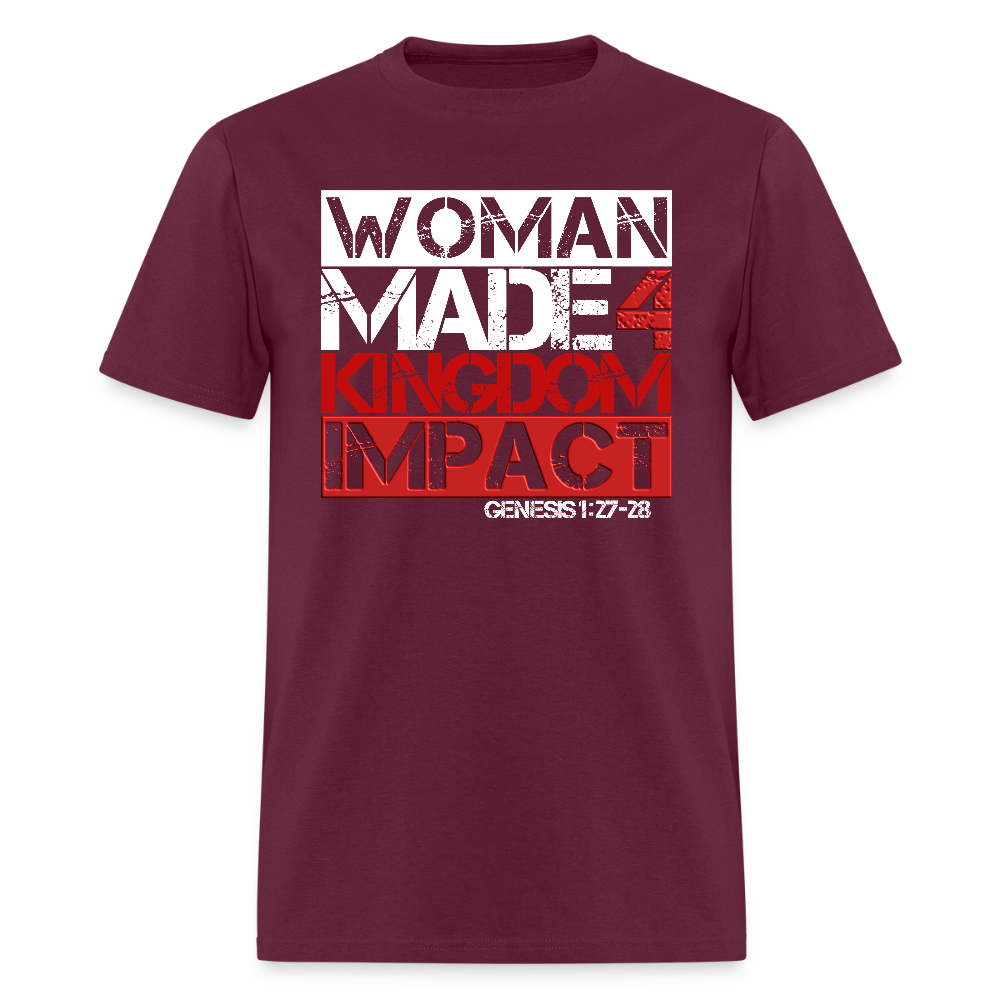 Woman Made 4 Kingdom Impact - burgundy