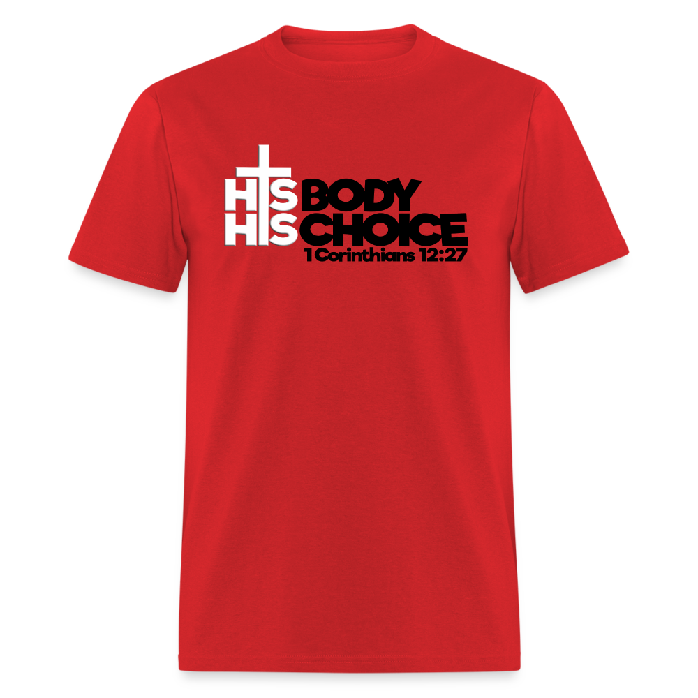 His Body His Choice - red