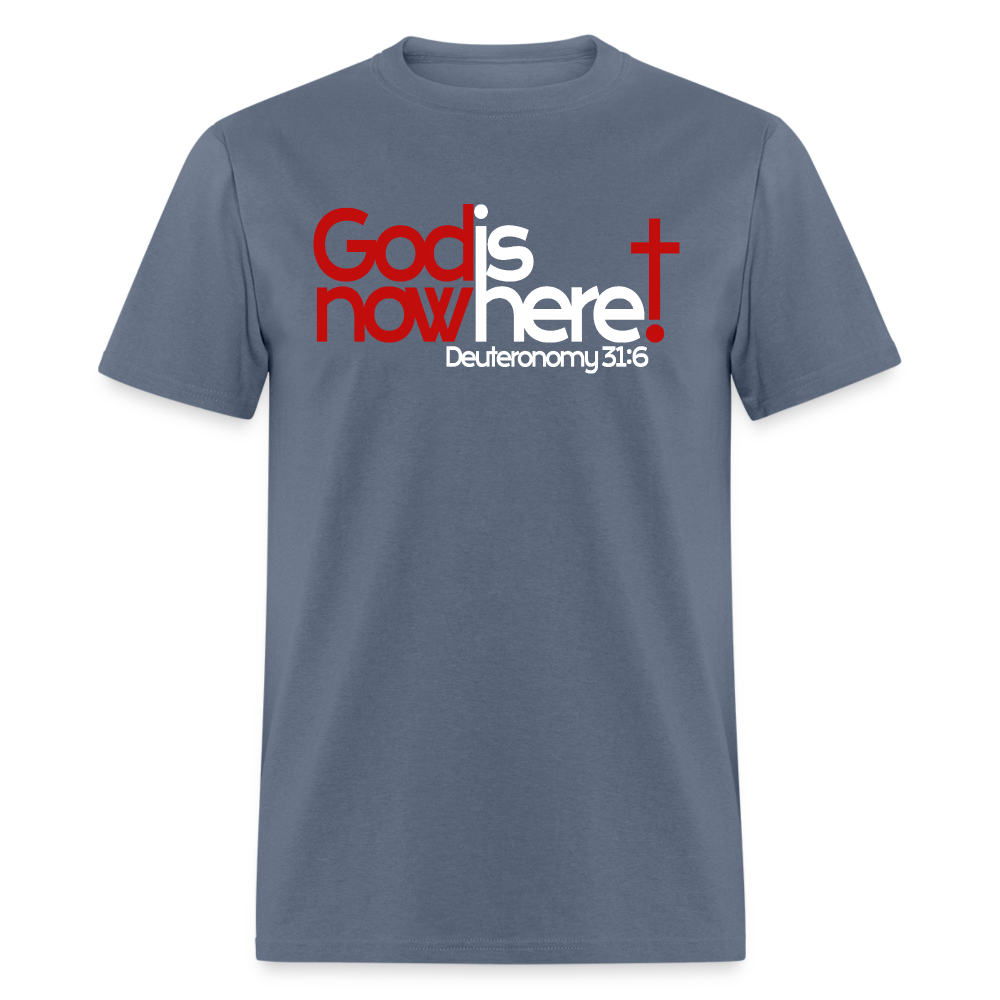 God Is Now Here - denim