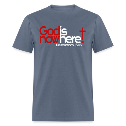 God Is Now Here - denim
