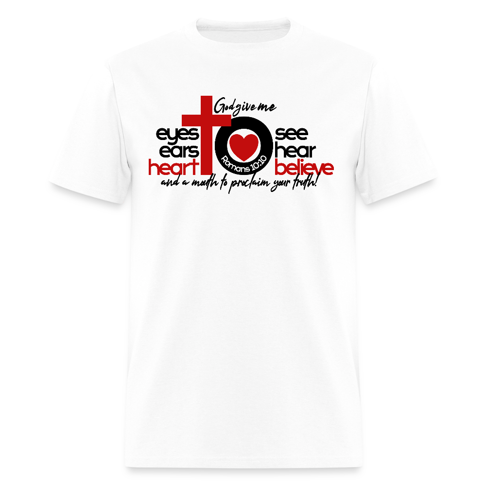 Eyes Ears Heart - white