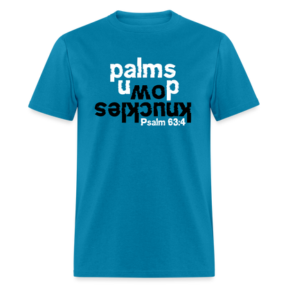 Knuckles Down Palms Up - turquoise