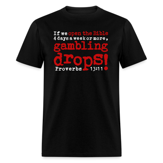 Open Bible Gambling Drops - black