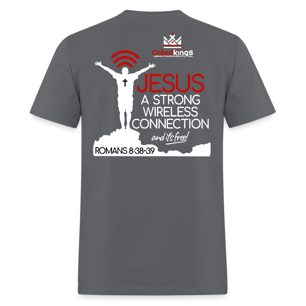 Jesus Strong Wireless Connection - charcoal