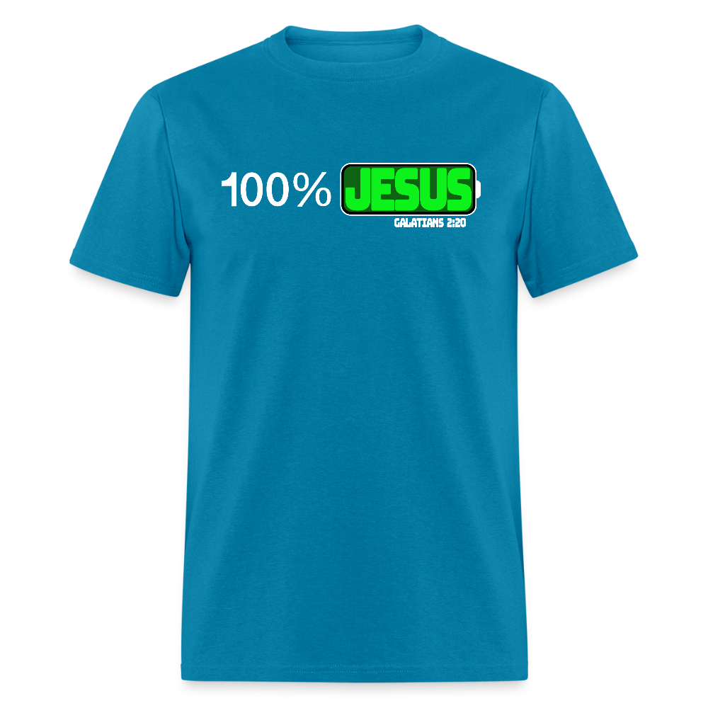 100% Jesus - turquoise