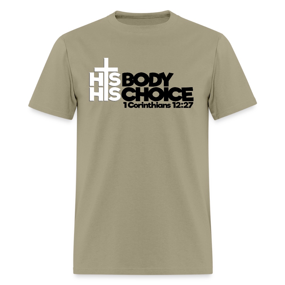 His Body His Choice - khaki
