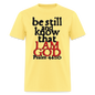 Be Still and Know - cornsilk