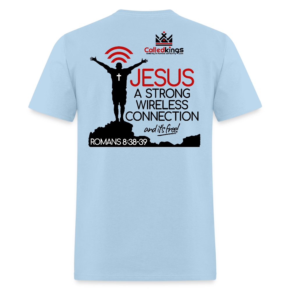 Jesus Strong Wireless Connection - powder blue