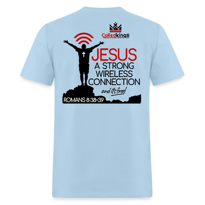 Jesus Strong Wireless Connection - powder blue
