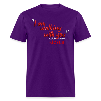 I Am Walking With You - purple