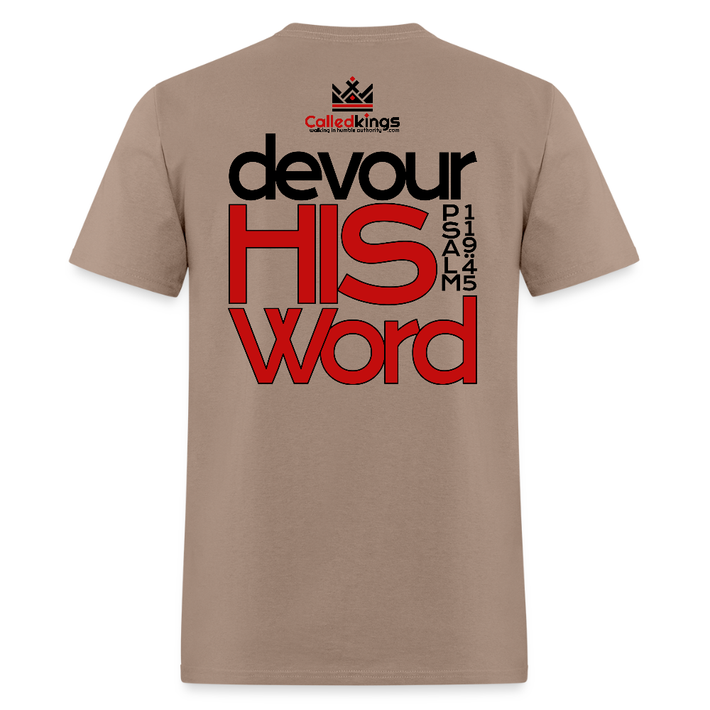 WTBSF? Devour His Word - brown savana