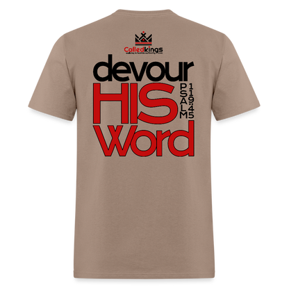 WTBSF? Devour His Word - brown savana