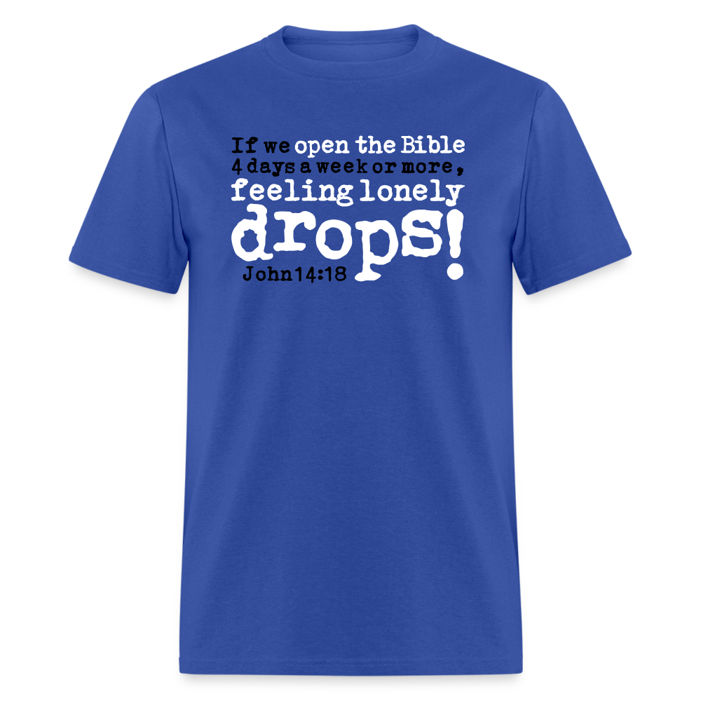 Open Bible Lonely Drops - royal blue
