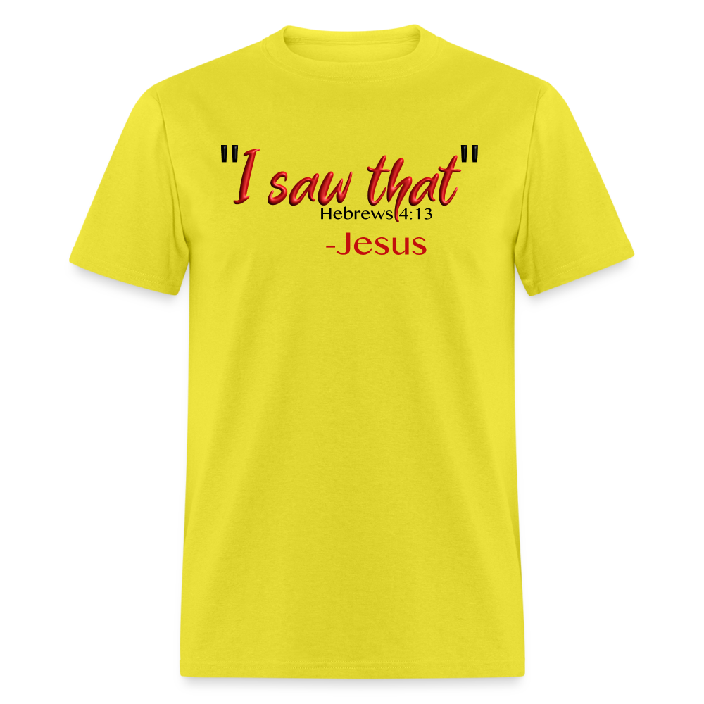 I Saw That - yellow