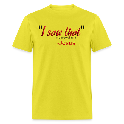 I Saw That - yellow