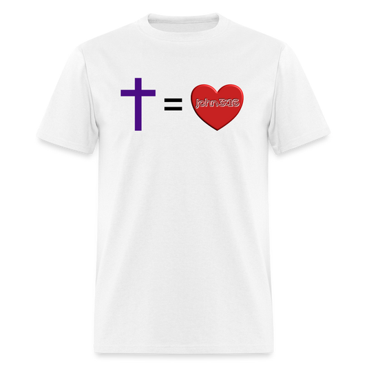 Cross = Love - white
