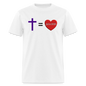 Cross = Love - white