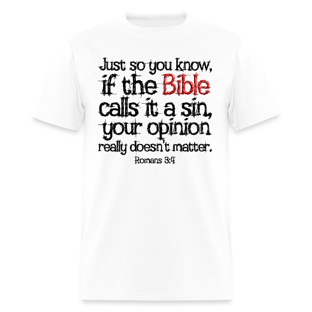 If the Bible Calls it a Sin - white