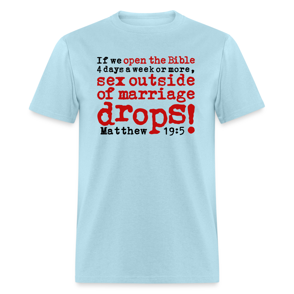 Open Bible Sex Outside of Marriage Drops - powder blue