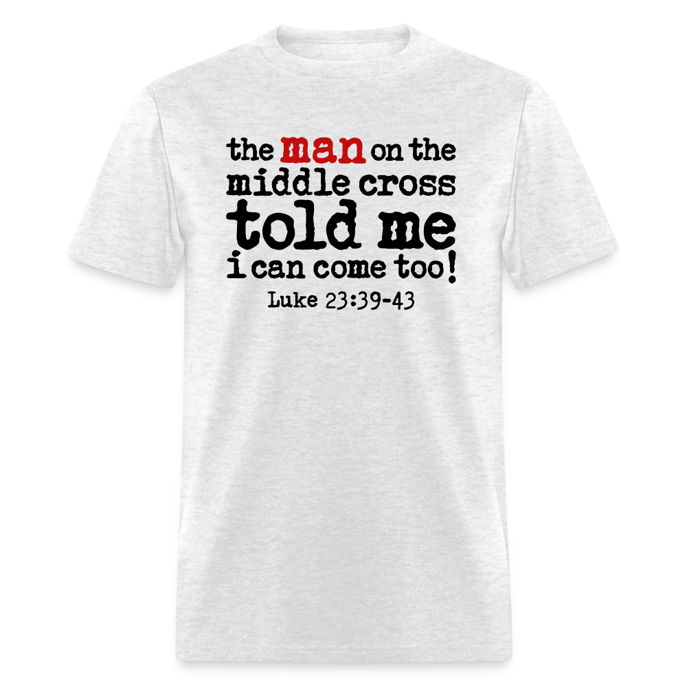 Man on the Middle Cross - light heather gray