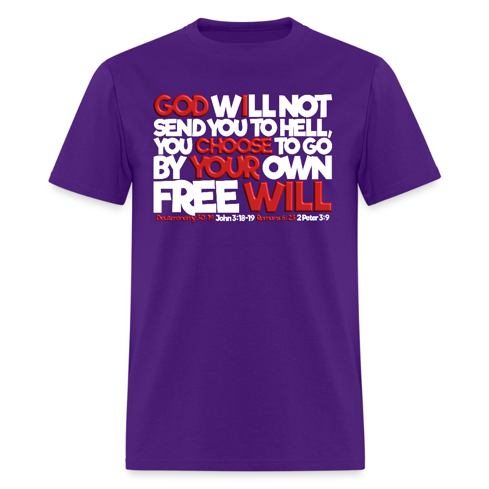 God Will Not Send You To Hell - purple