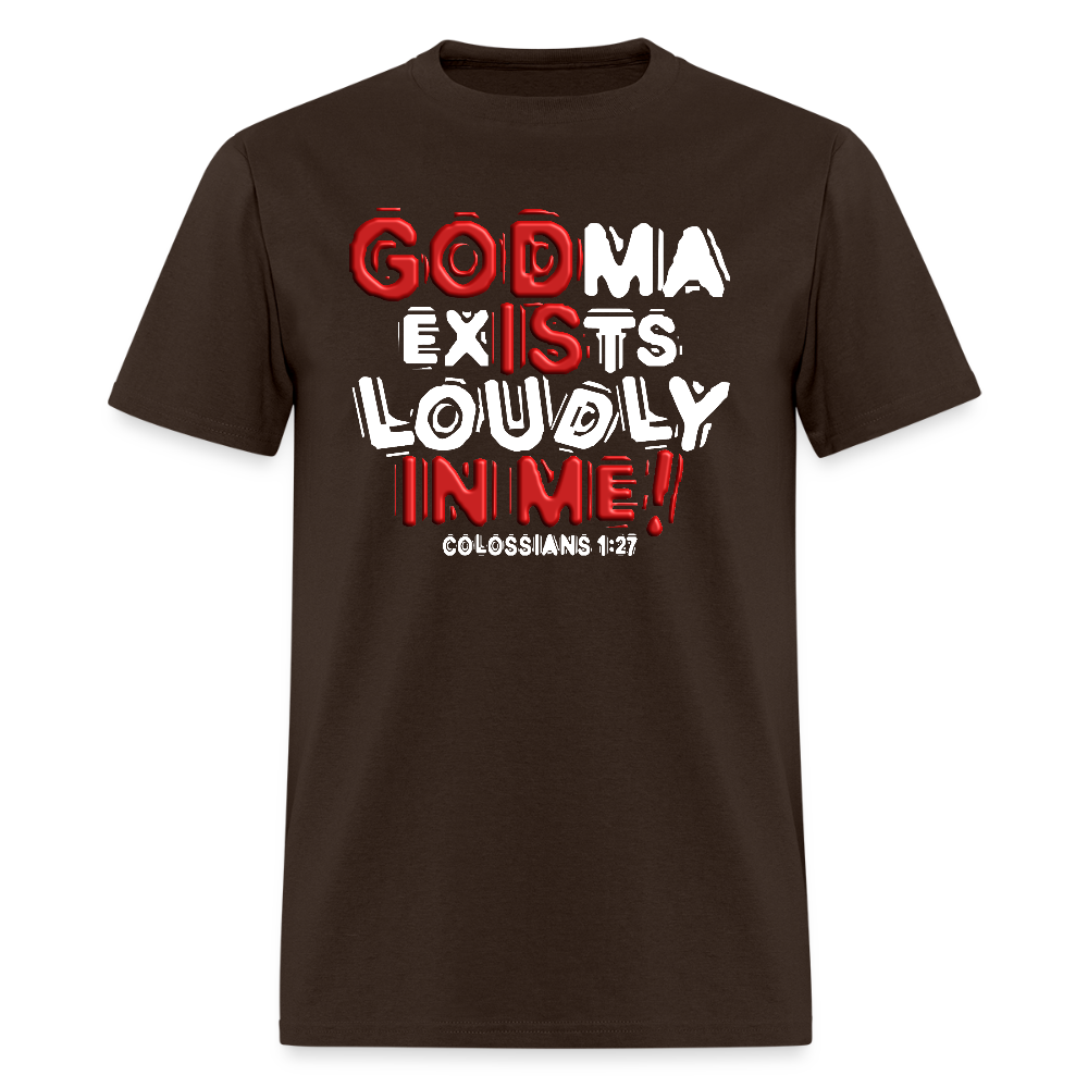 Godma Exists Loudly In Me - brown