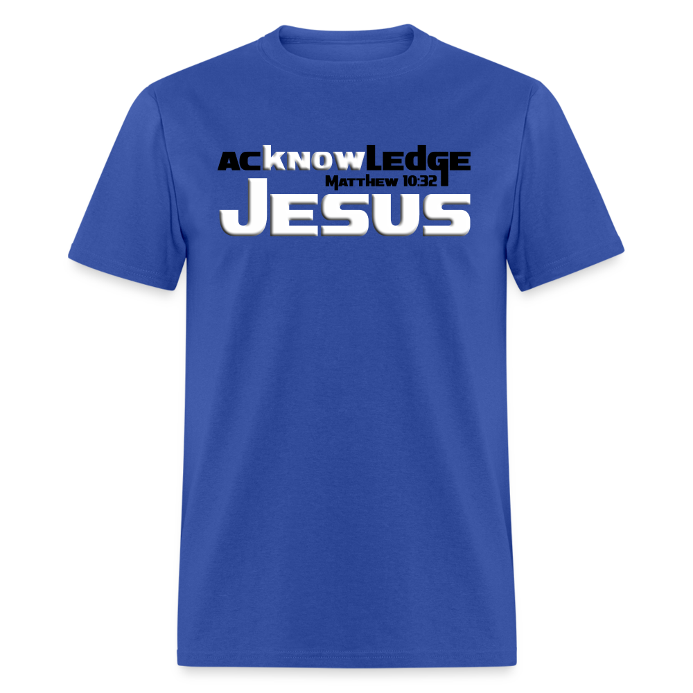Acknowledge Jesus - royal blue