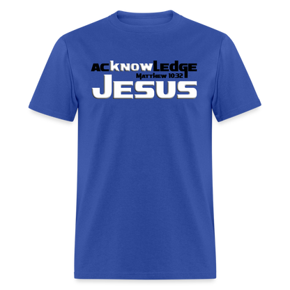 Acknowledge Jesus - royal blue