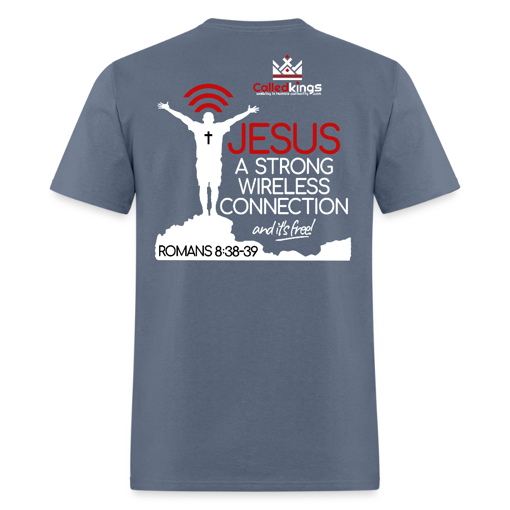 Jesus Strong Wireless Connection - denim