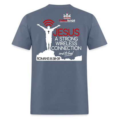 Jesus Strong Wireless Connection - denim