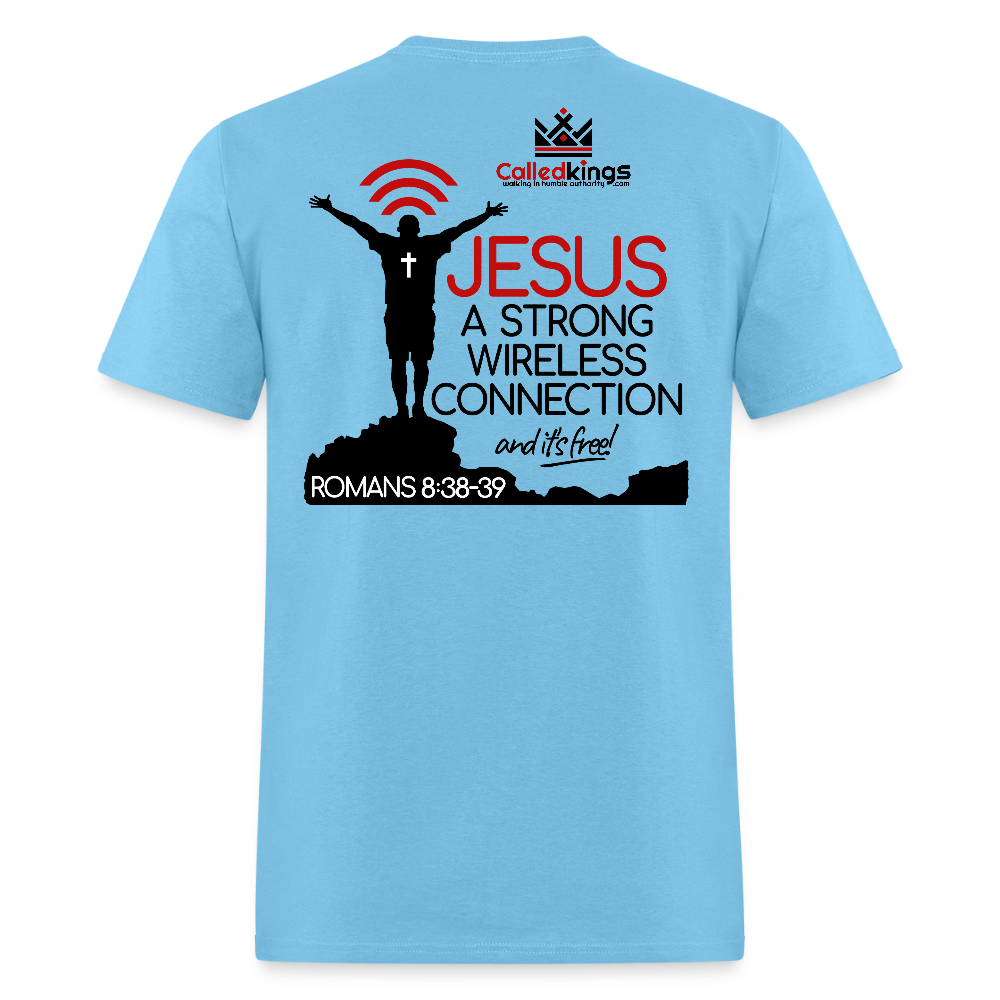 Jesus Strong Wireless Connection - aquatic blue