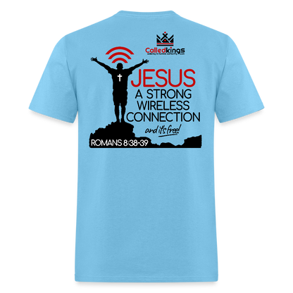 Jesus Strong Wireless Connection - aquatic blue