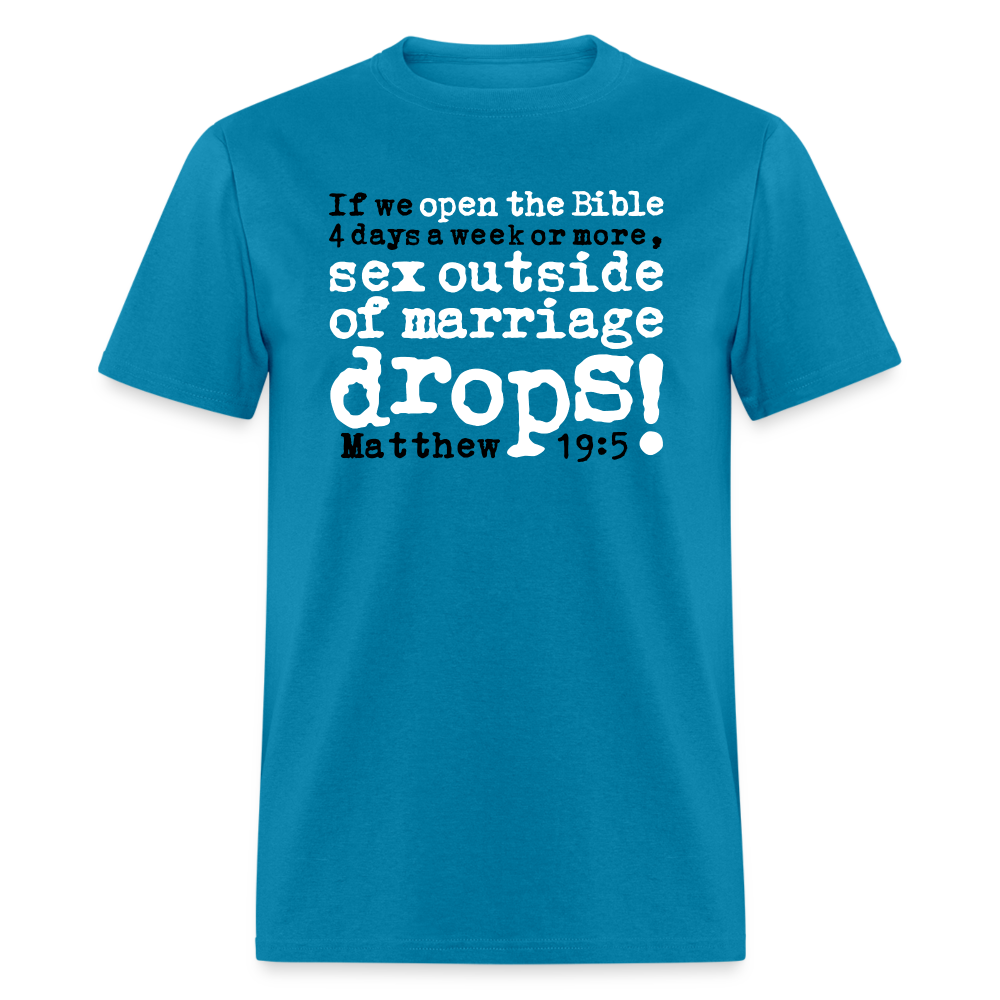 Open Bible Sex Outside of Marriage Drops - turquoise