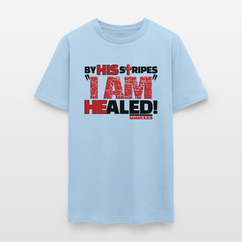 By His Stripes I Am Healed - powder blue