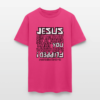 Jesus Flipped - fuchsia