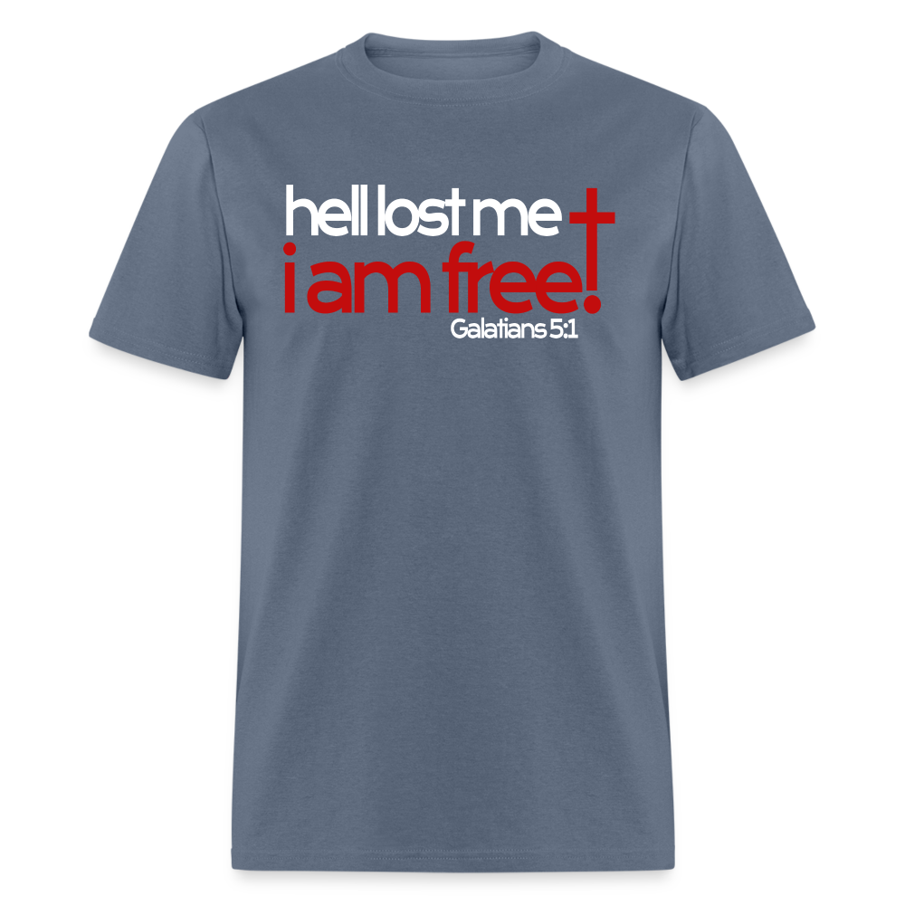 Hell Lost Me I Am Free - denim