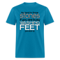 Throwing Stones or Washing Feet - turquoise