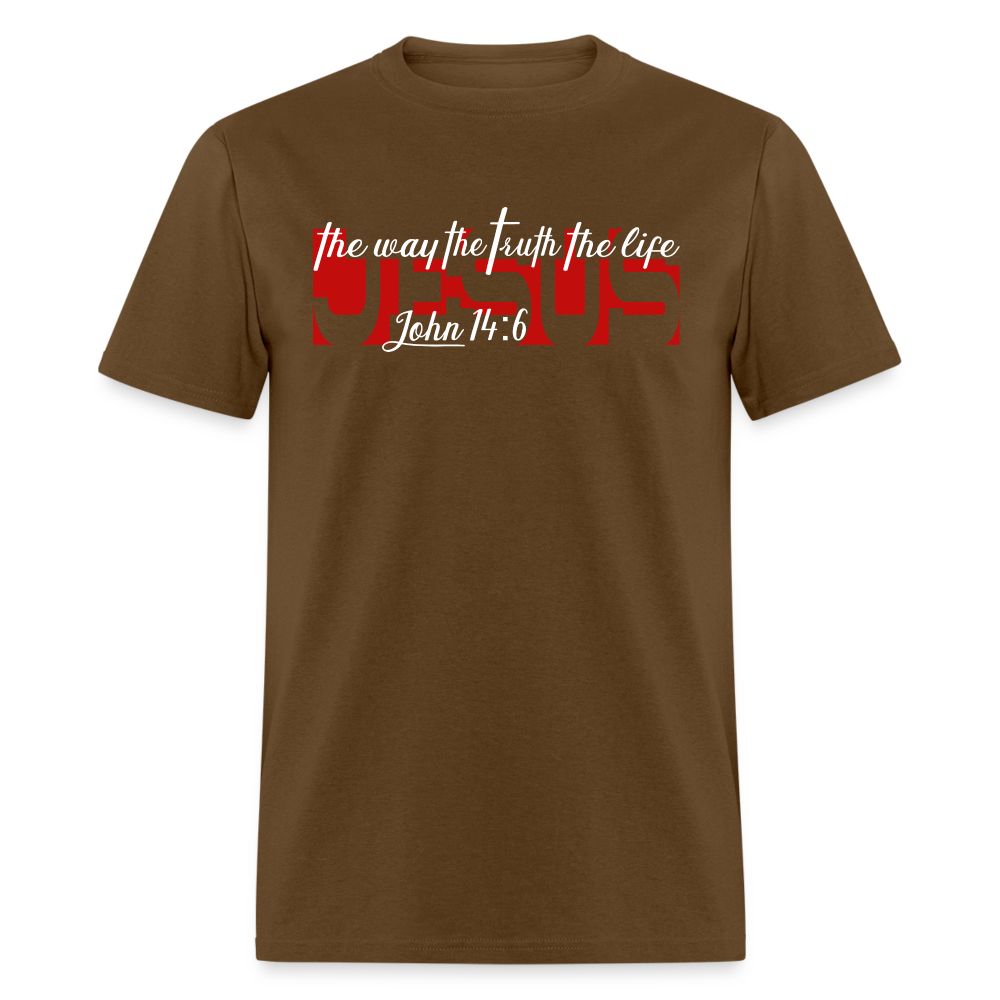 Jesus the Way Truth Life - brown