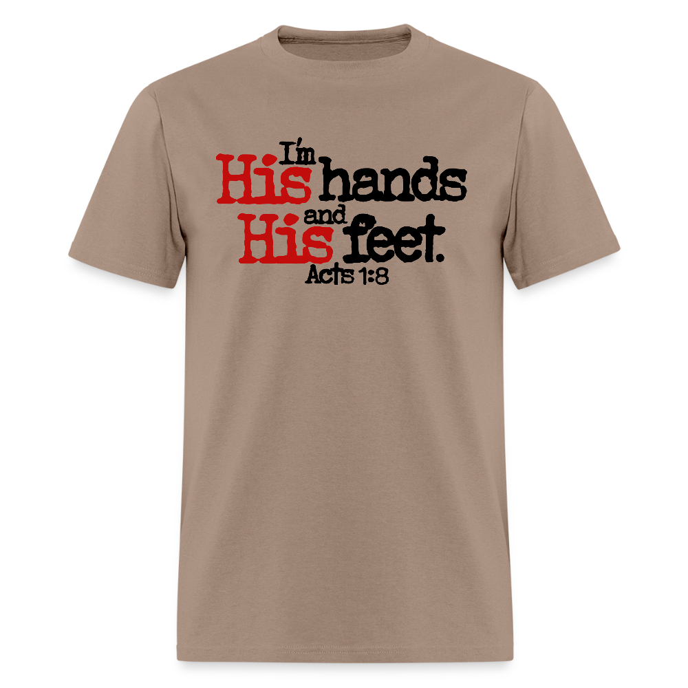 I'm His Hands His Feet - brown savana