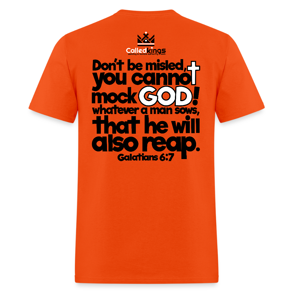 God Will Not Be Mocked - orange