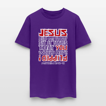 Jesus Flipped - purple