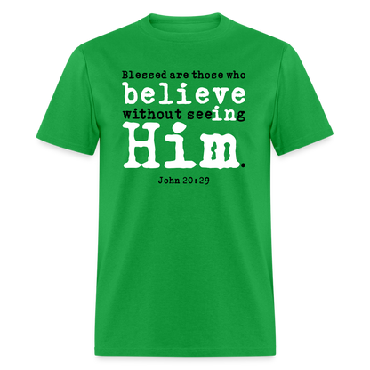 Believe in Him - bright green